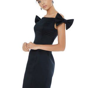 ASHLEY LAUREN SATIN COCKTAIL DRESS